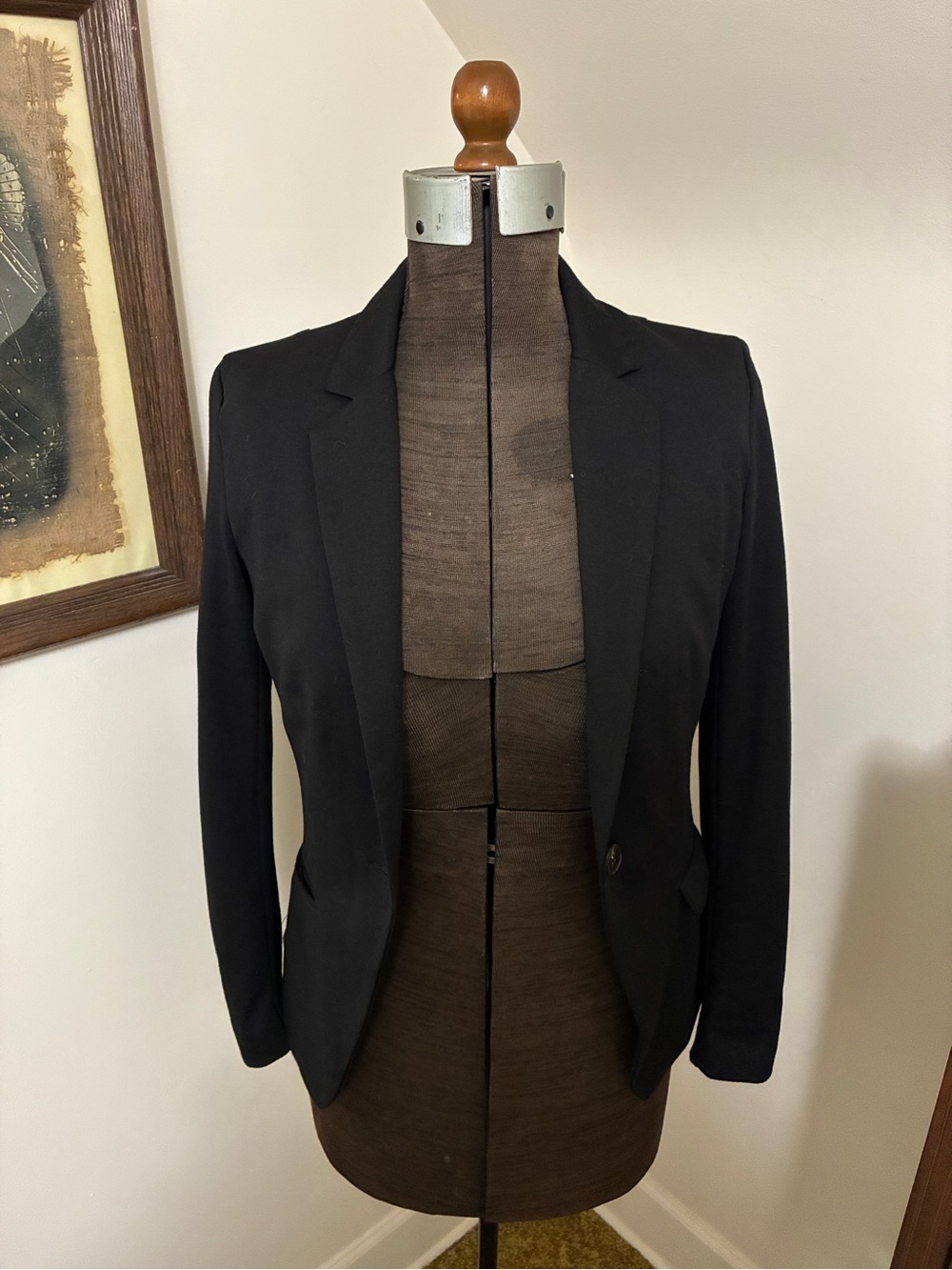 H&M Black Single-Button Tailored Blazer